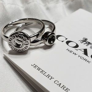 SOLD!!! Set of 925 Silver Coach Rings